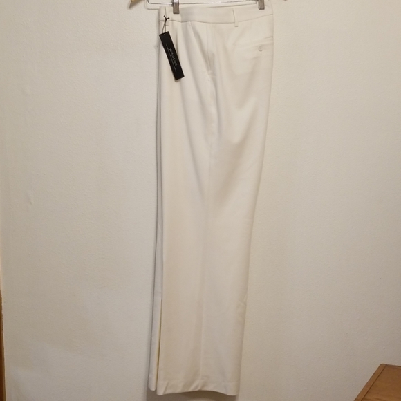 Talbots Windsor Italian Flannel fully-lined ivory pants - 16WP - Picture 2 of 10